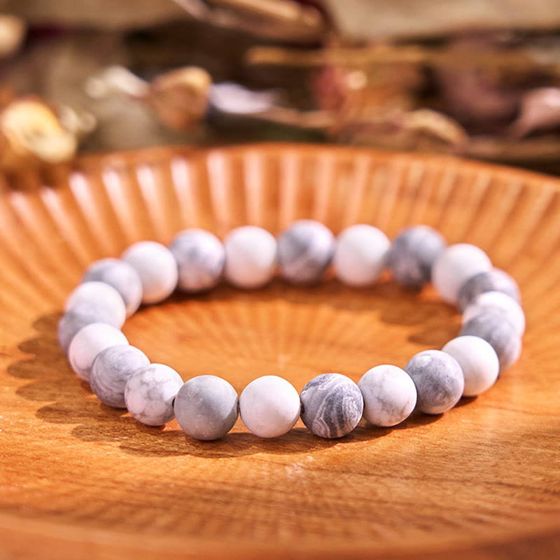 Buddha Stone Various Crystals Malachite Lazurite Lapis Lazuli Hemimorphite Calmness Bracelet