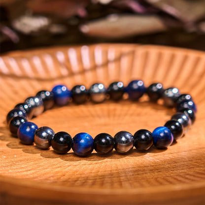 Buddha Stone Various Crystals Malachite Lazurite Lapis Lazuli Hemimorphite Calmness Bracelet