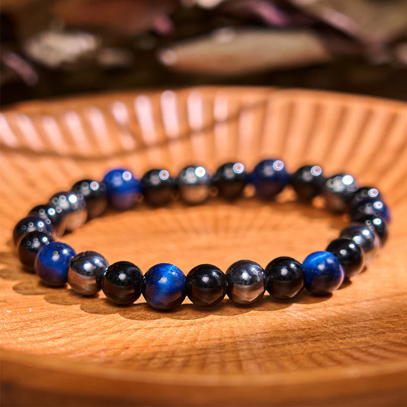 Buddha Stone Various Crystals Malachite Lazurite Lapis Lazuli Hemimorphite Calmness Bracelet