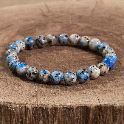 Buddha Stone Various Crystals Malachite Lazurite Lapis Lazuli Hemimorphite Calmness Bracelet