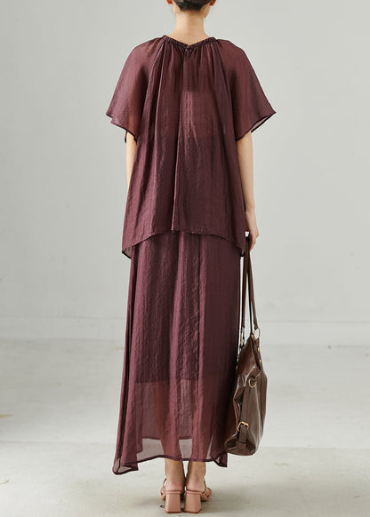 Mulberry Oversized Linen Sets 2 Pieces Summer