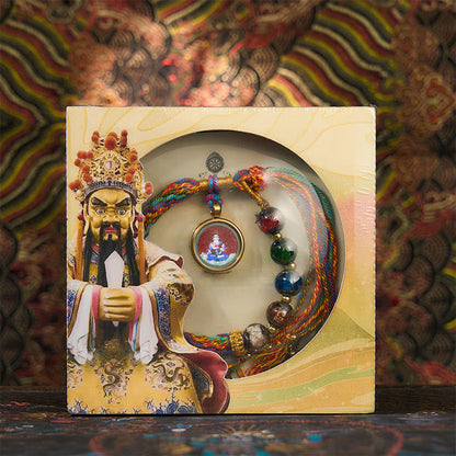 Buddha Stones Thangka Chinese Zodiac Natal Buddha Cinnabar Blessing String Bracelet