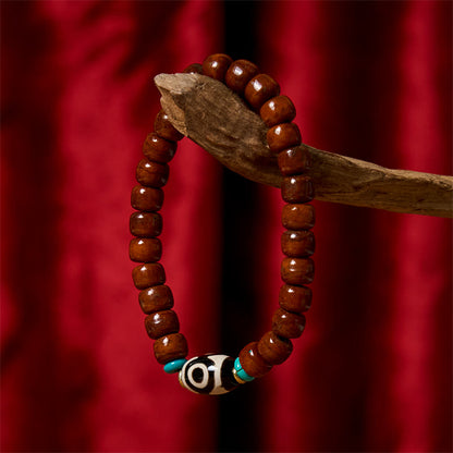 Buddha Stones Bone Beads Vajra Three-eyed Dzi Bead Luck Bracelet