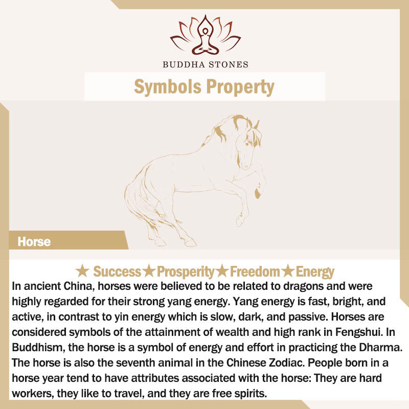 Buddha Stones Year of the Horse Red String Five-emperor Coins Luck Bracelet