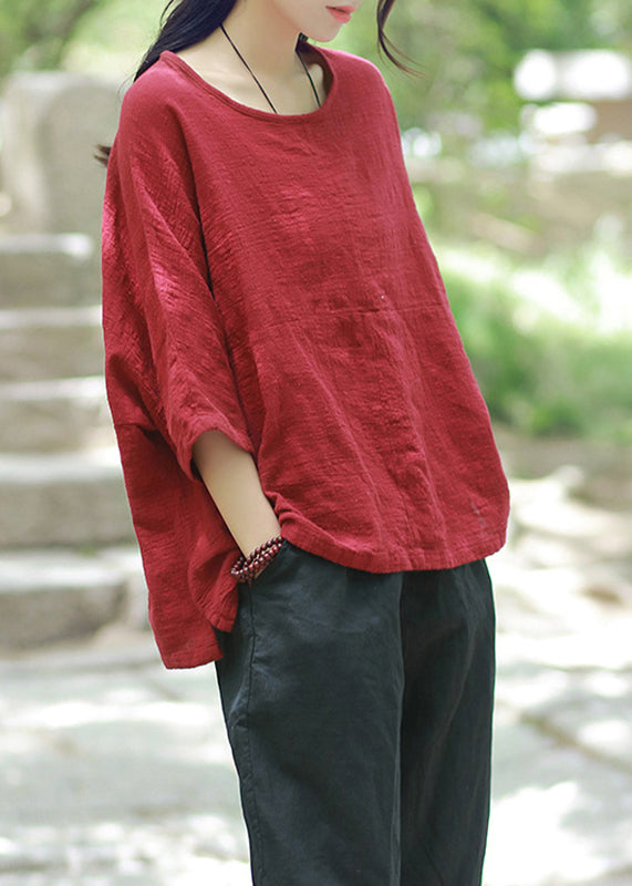 M-5xl Mulberry Color Shirts Summer
