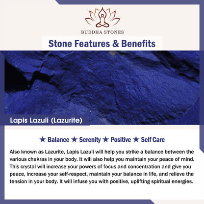 Buddha Stones Small Lazurite Lapis Lazuli Agate Ultra-thin Beads Positive Bracelet