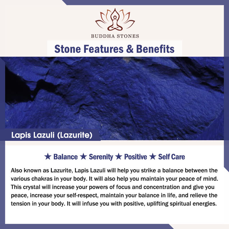 Buddha Stones Small Lazurite Lapis Lazuli Cinnabar Ultra-thin Beads Positive Bracelet