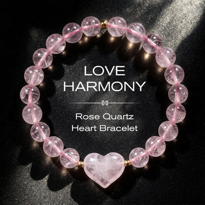 Buddha Stones Natural Amethyst Green Aventurine Tiger Eye Strawberry Quartz Love Heart Spiritual Bracelet