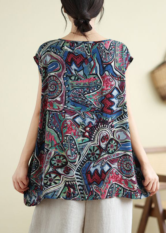 Blue Print Tops Summer