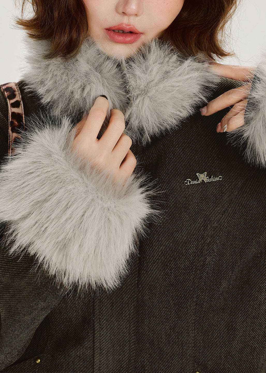 Stand Collar Thick Patchwork Warm Fleece Coats Winter