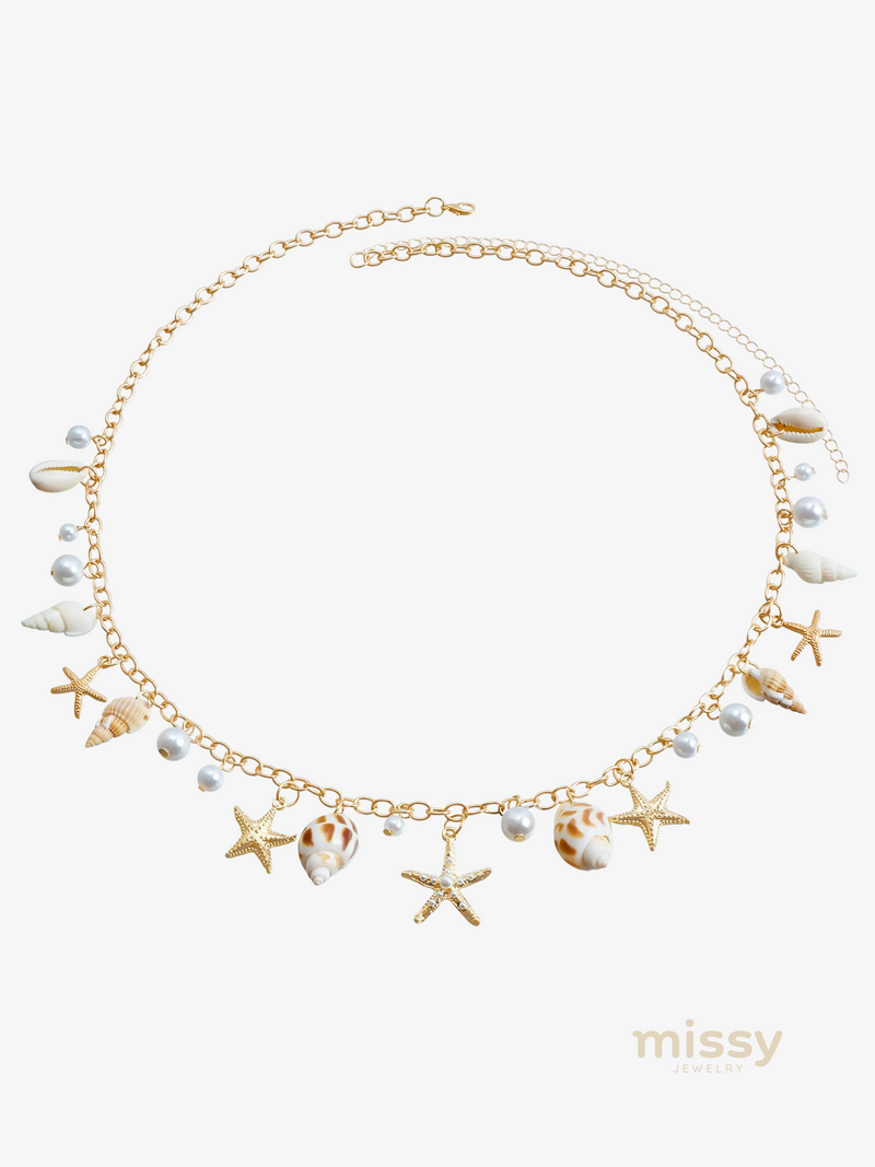Arya Shell Waist Chain Jewelry Set