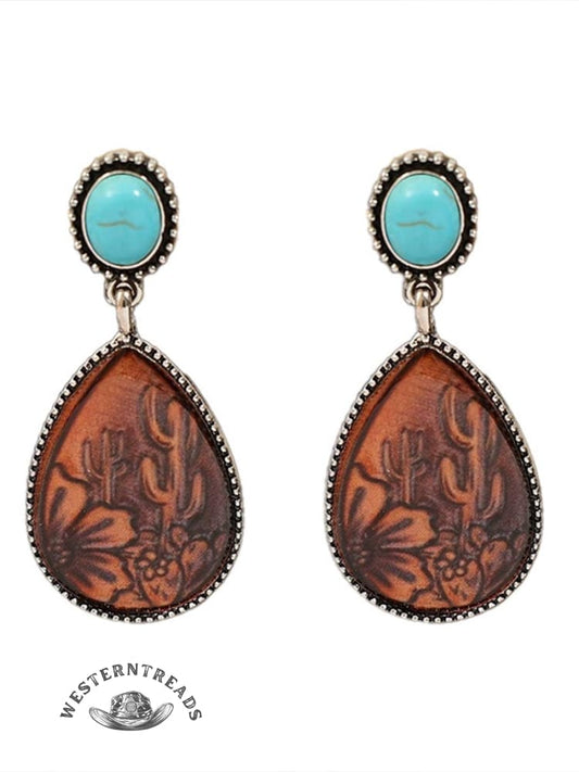 Retro Waterdrop Stud Earrings