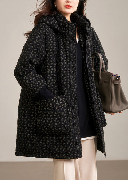 Yellow Hooded Pockets Fine Cotton Filled Coat Winter