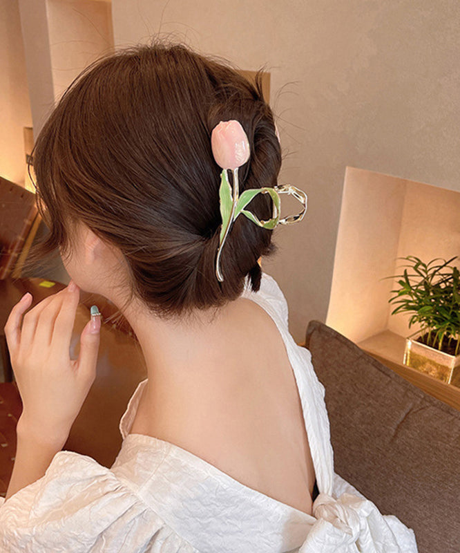 Art Pink Alloy Hairpin