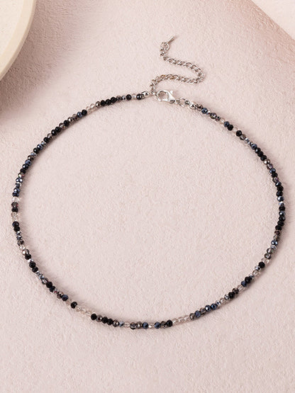Beaded Multi-colored Dainty Necklace Necklaces Accessories