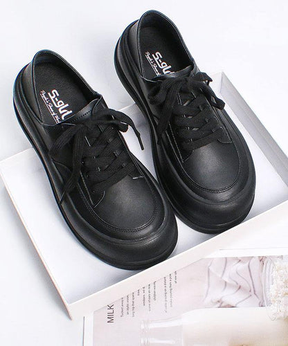 White Flat Shoes Faux Leather Cross Strap Flat Feet Shoes
