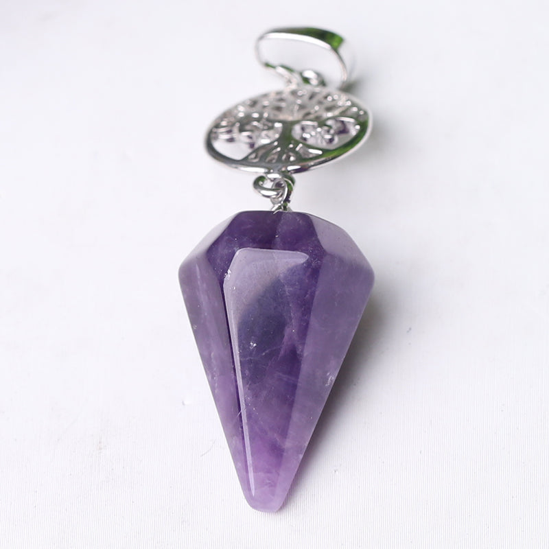2.2" Multi-stone Arrowhead Pendant for Spiritual Energy