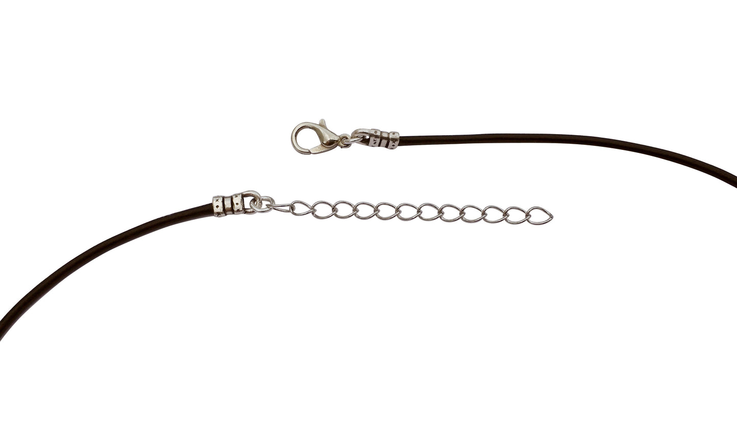 Dragonweave Steel Celtic Triskele Spiral Pendant Necklace on Black Leather Cord, Adjustable