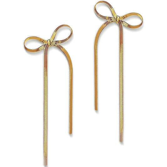 Luxe Bow Hoop Earrings