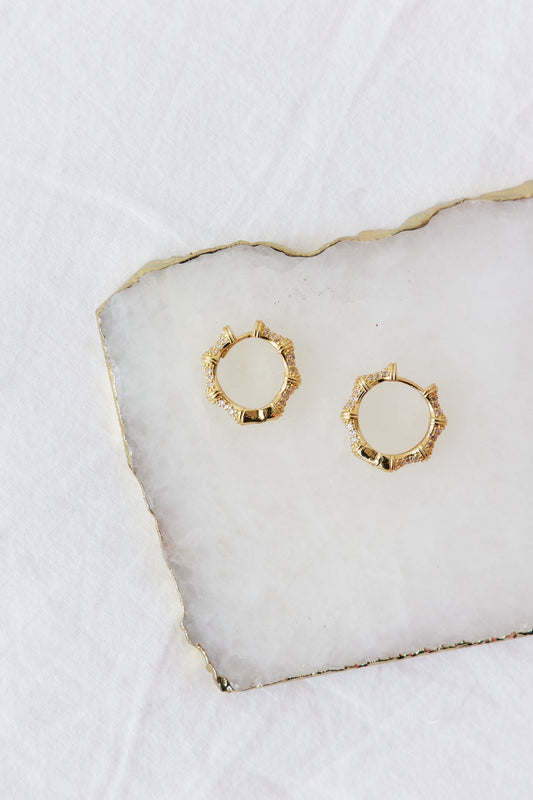 18k Gold Plated Final Stage Earrings
