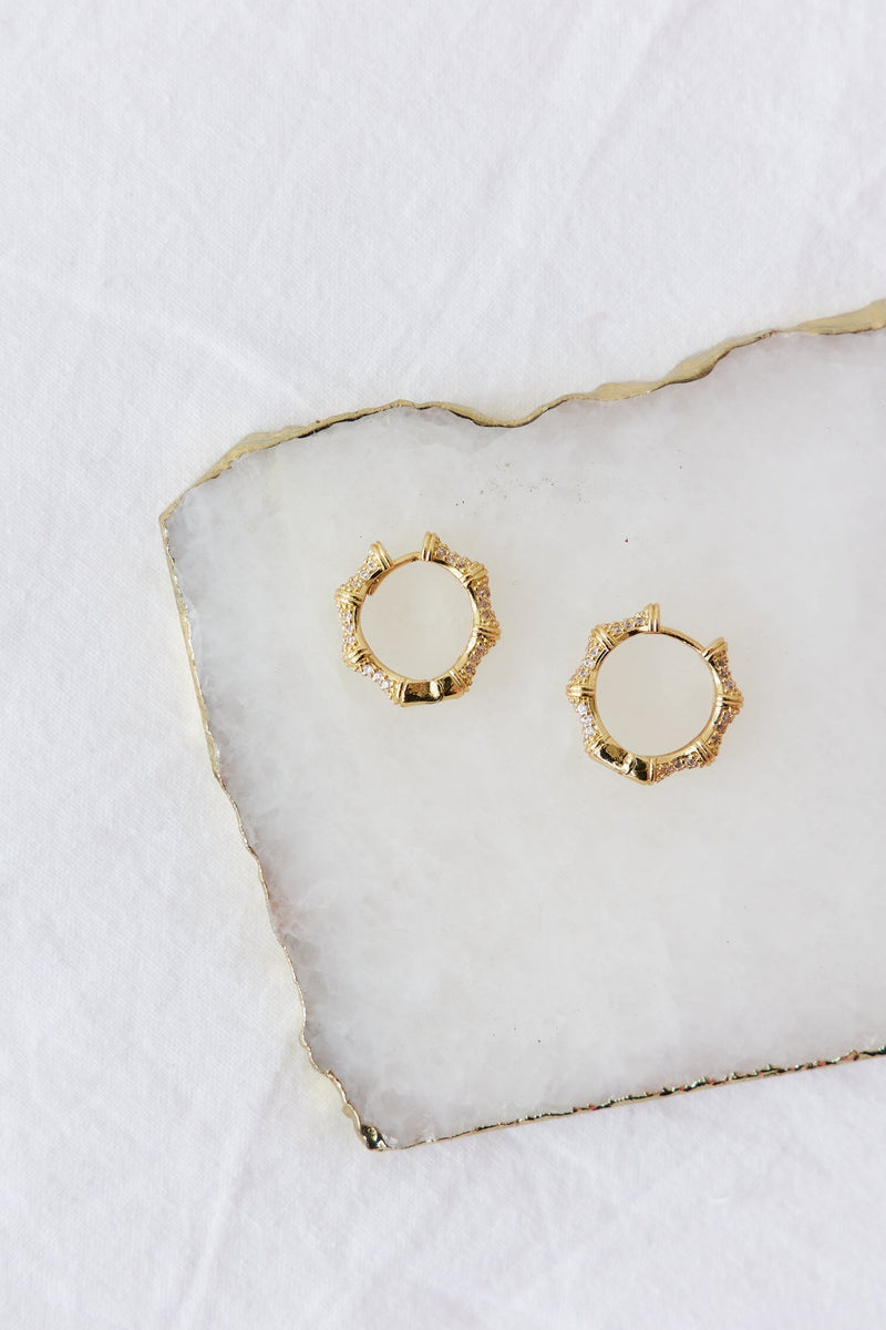 18k Gold Plated Final Stage Earrings
