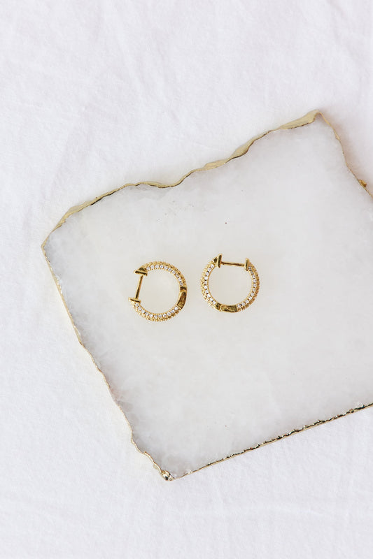 18k Gold Plated Golden Madeleine Earrings