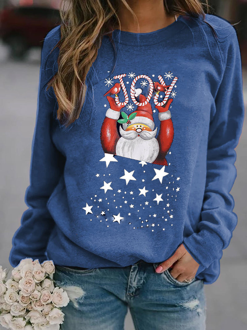 Women's Sweatshirt with Festive Christmas Motif R&B