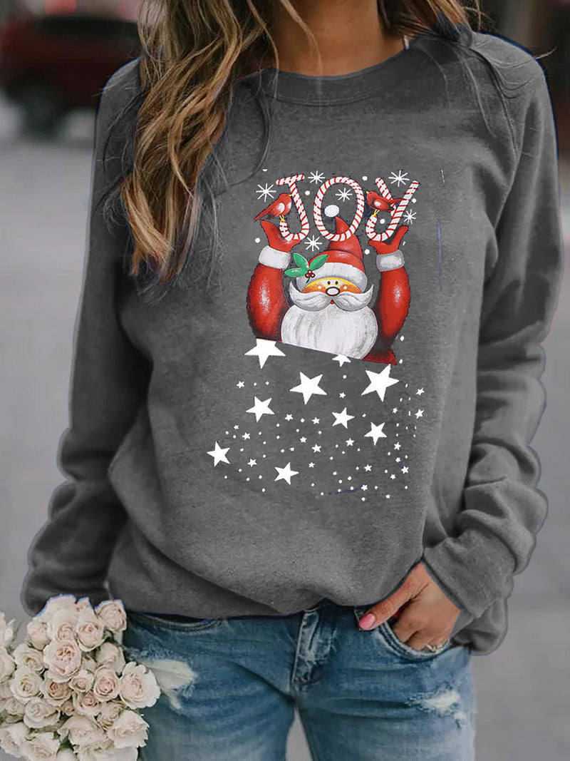 Women's Sweatshirt with Festive Christmas Motif R&B