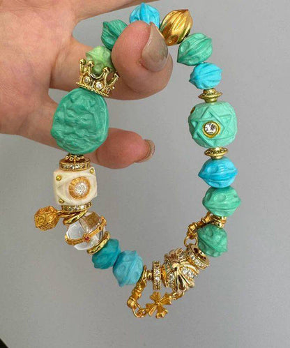 Alloy Zircon Mermaid Princess Charm Bracelet