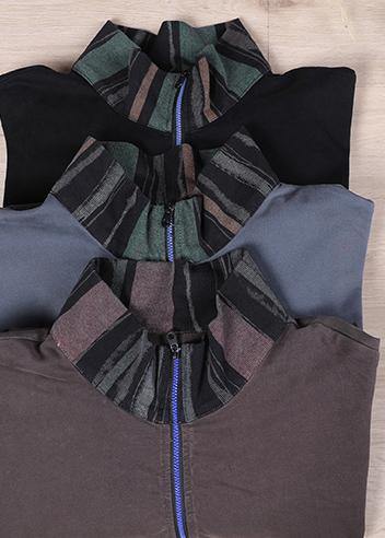 Gray Stand Spring Sewing Tops