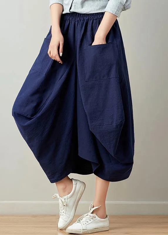 Stylish Lantern Cotton Linen Skirts Summer