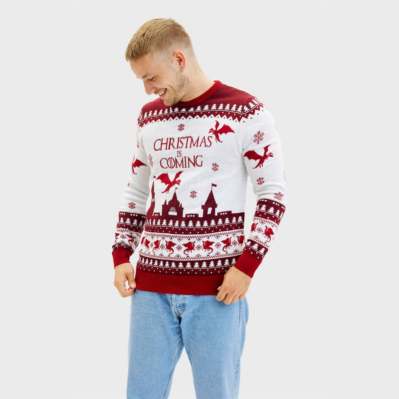 Santa Claus Is Coming Christmas Sweater Men's