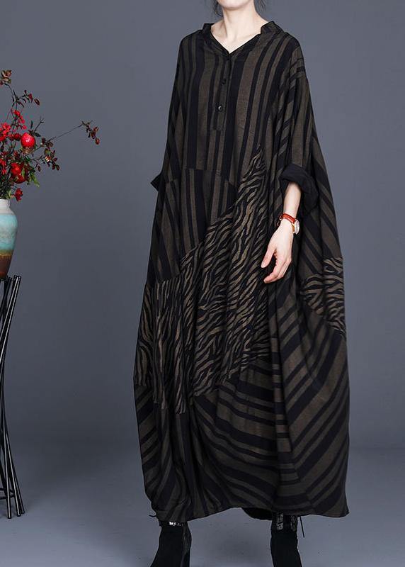 Natural Leopard Baggy Dress Caftan