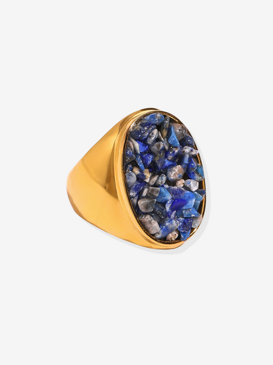 Luna Lapis Lazuli Ring Set