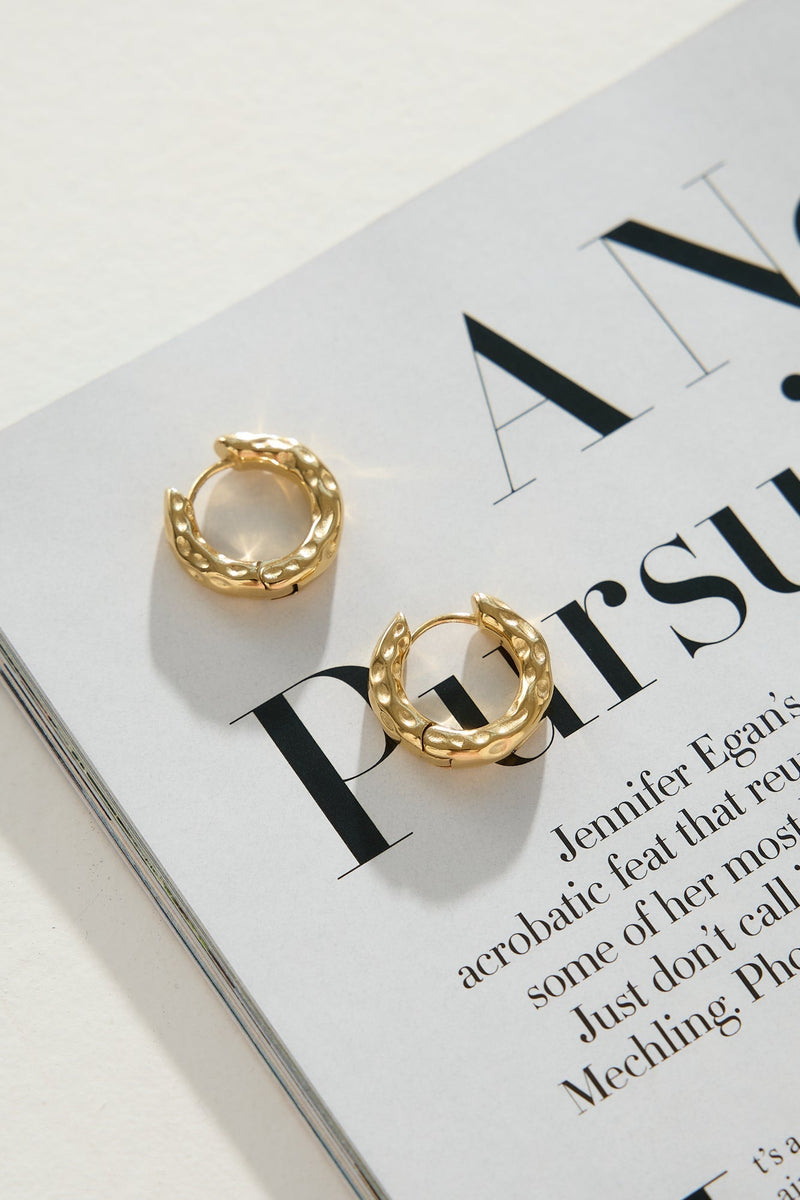18k Gold Plated Every Hoop Earrings Gold