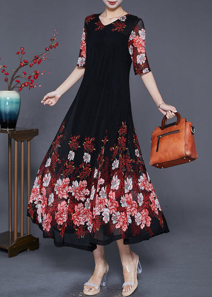 Red Tulle a Line Dress Slim Fit Exra Large Hem Summer