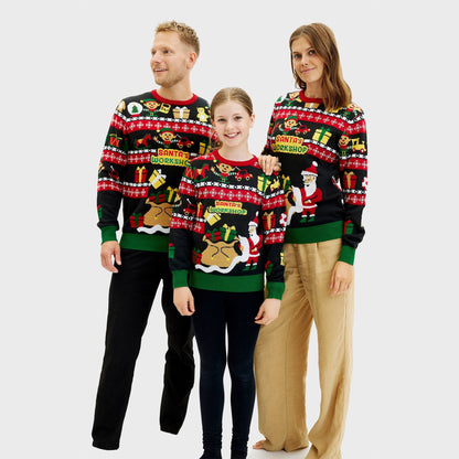 Santa's Workshop Christmas Sweater Kids