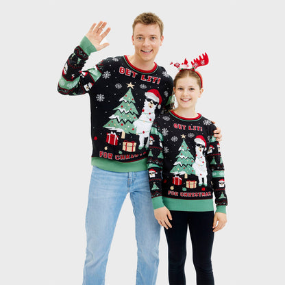 Get Lit Llama Christmas Sweater Men's