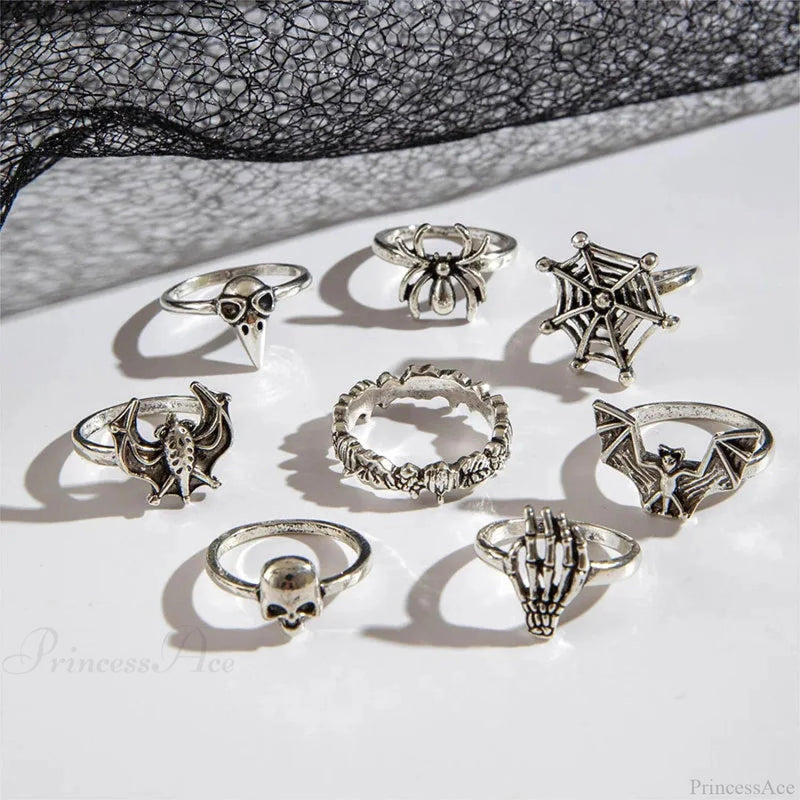 Rebel Bones Arachnid Dark Ring
