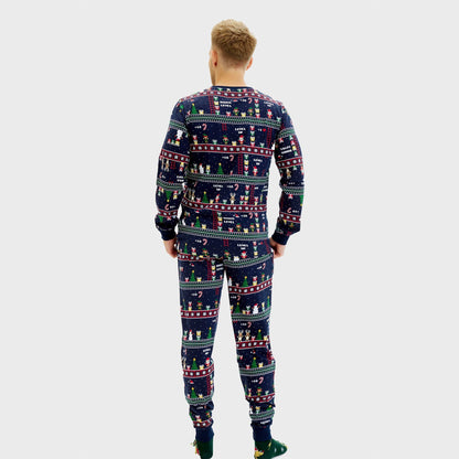 Vintage Gamer Christmas Pajamas Men's