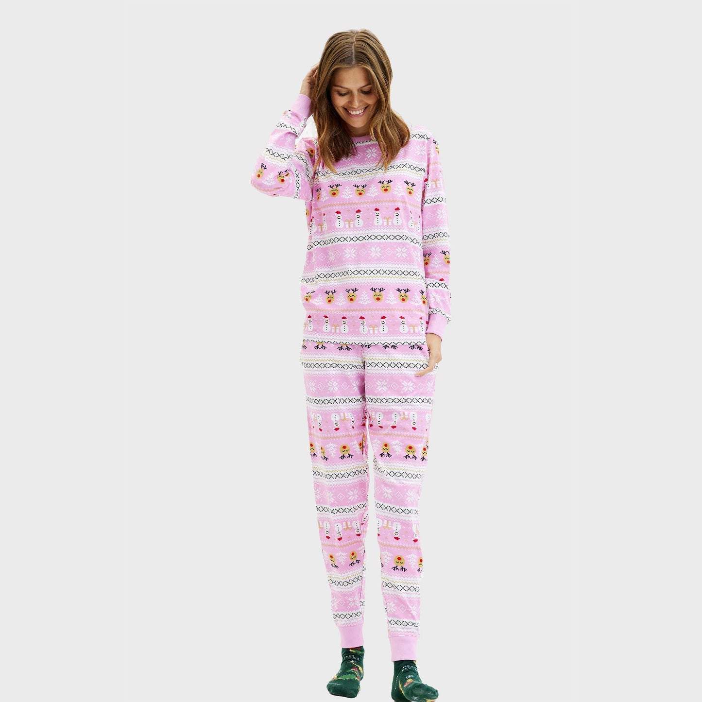 Ultimate Christmas Pajamas Pink Women's