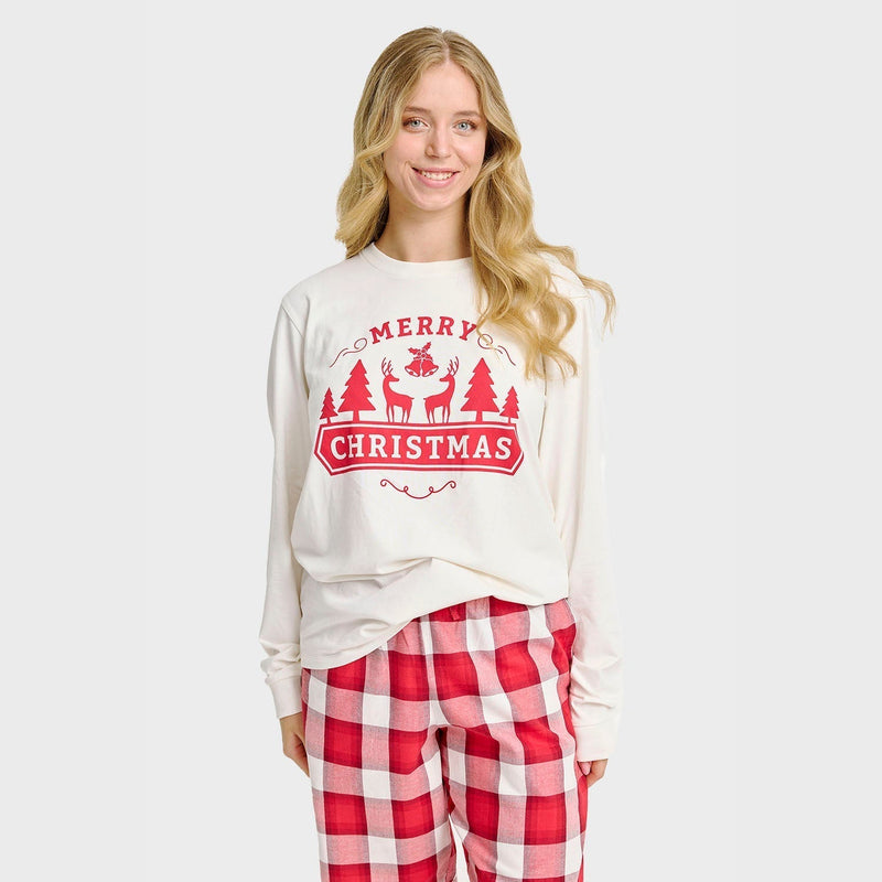 The Cheerful Christmas Pajama Top Women's