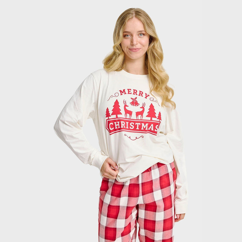 The Cheerful Christmas Pajama Top Women's
