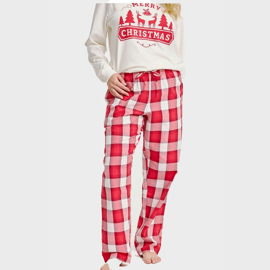 Flannel Christmas Pants Women's