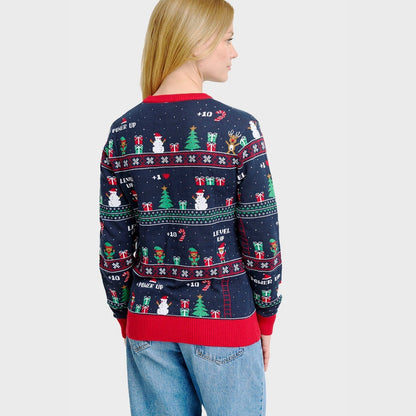 Vintage Gaming Christmas Knit Sweater Women's