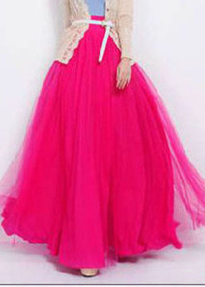 Long Skirts Elastic Waist Maxi Skirt