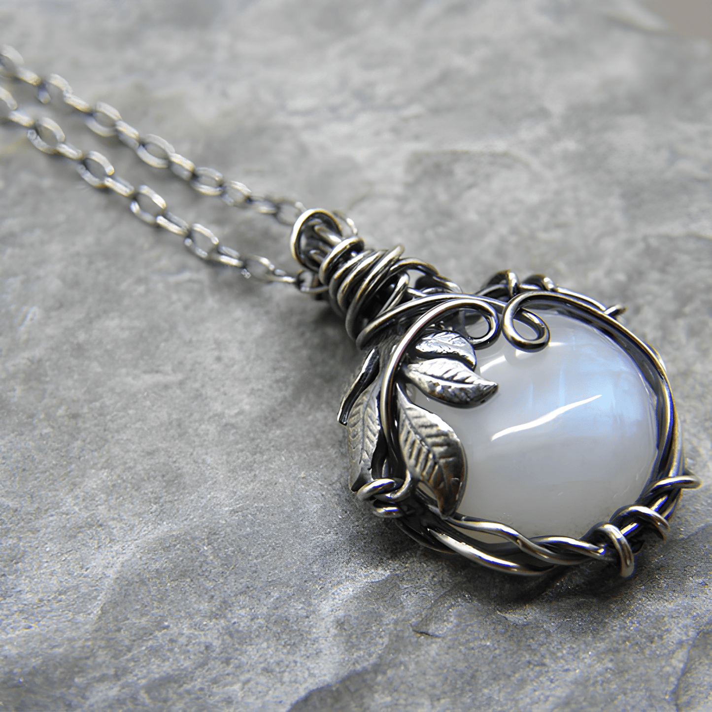 Lunar Enchantment Moonstone Necklace