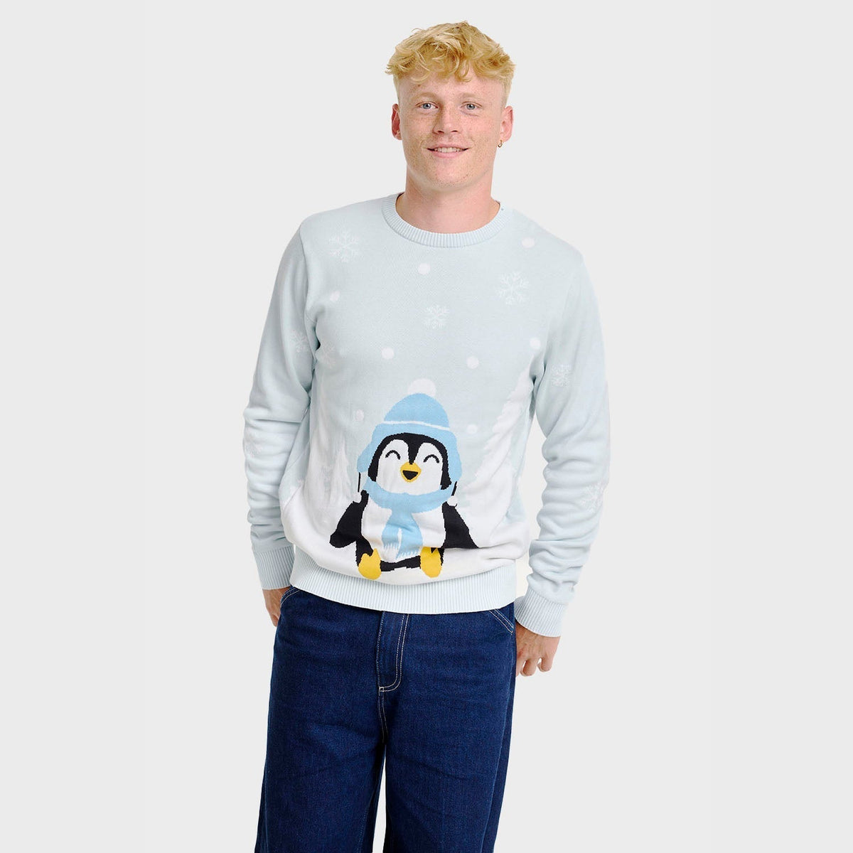 The Cute Penguin Christmas Sweater Men's