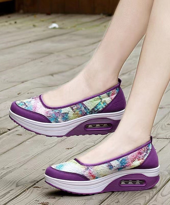Splicing Platform Purple Breathable Mesh