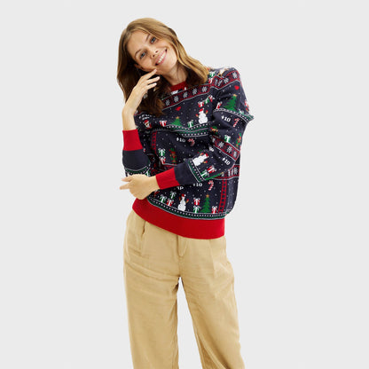Vintage Gamer Christmas Sweater Women's